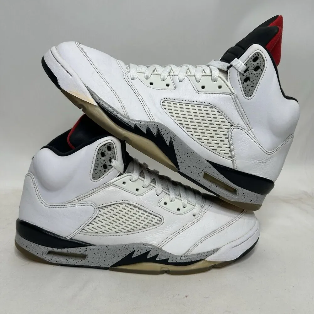 Nike Shoes Air Jordan 5 Retro “White Cement” 2024